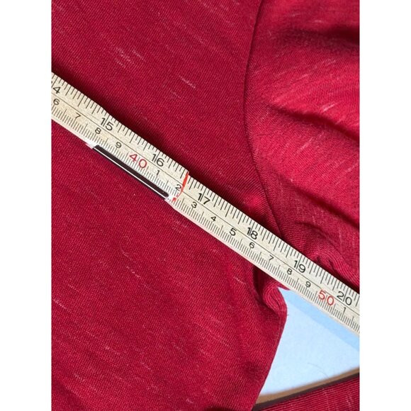 Adidas Womens Red maroon Hoodie Sweatshirt M 12-14 Logo Print Drawstring Comfor - Picture 11 of 15